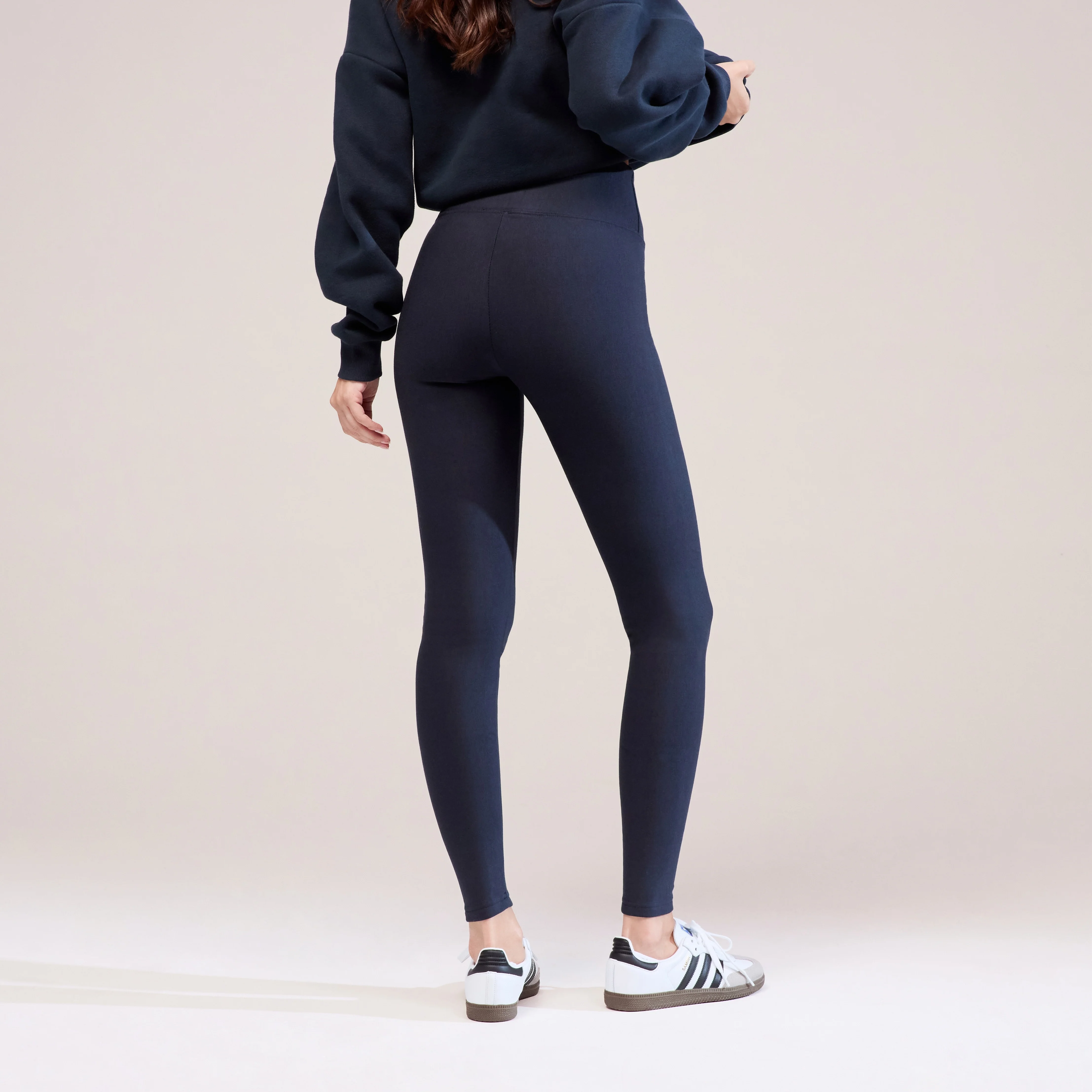 Winter Everyday High Waisted Leggings - Vintage Navy - Image 6