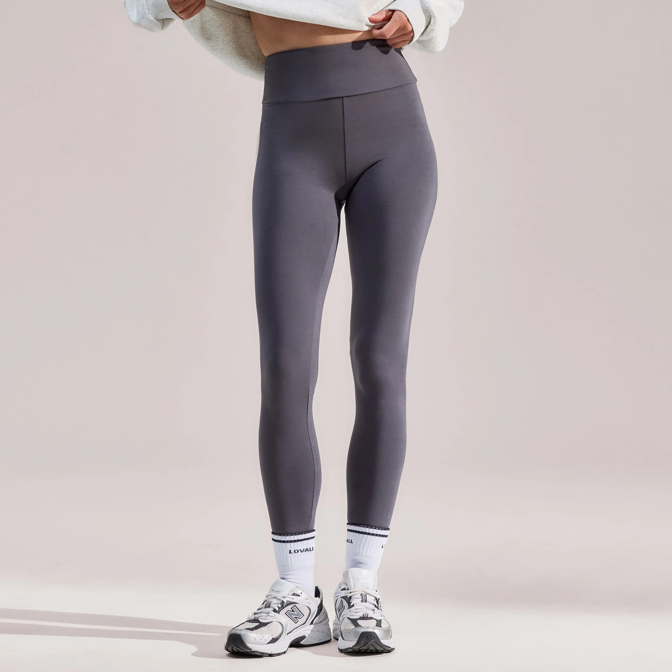 Everyday High Waisted Leggings - Odyssey Grey - Image 5