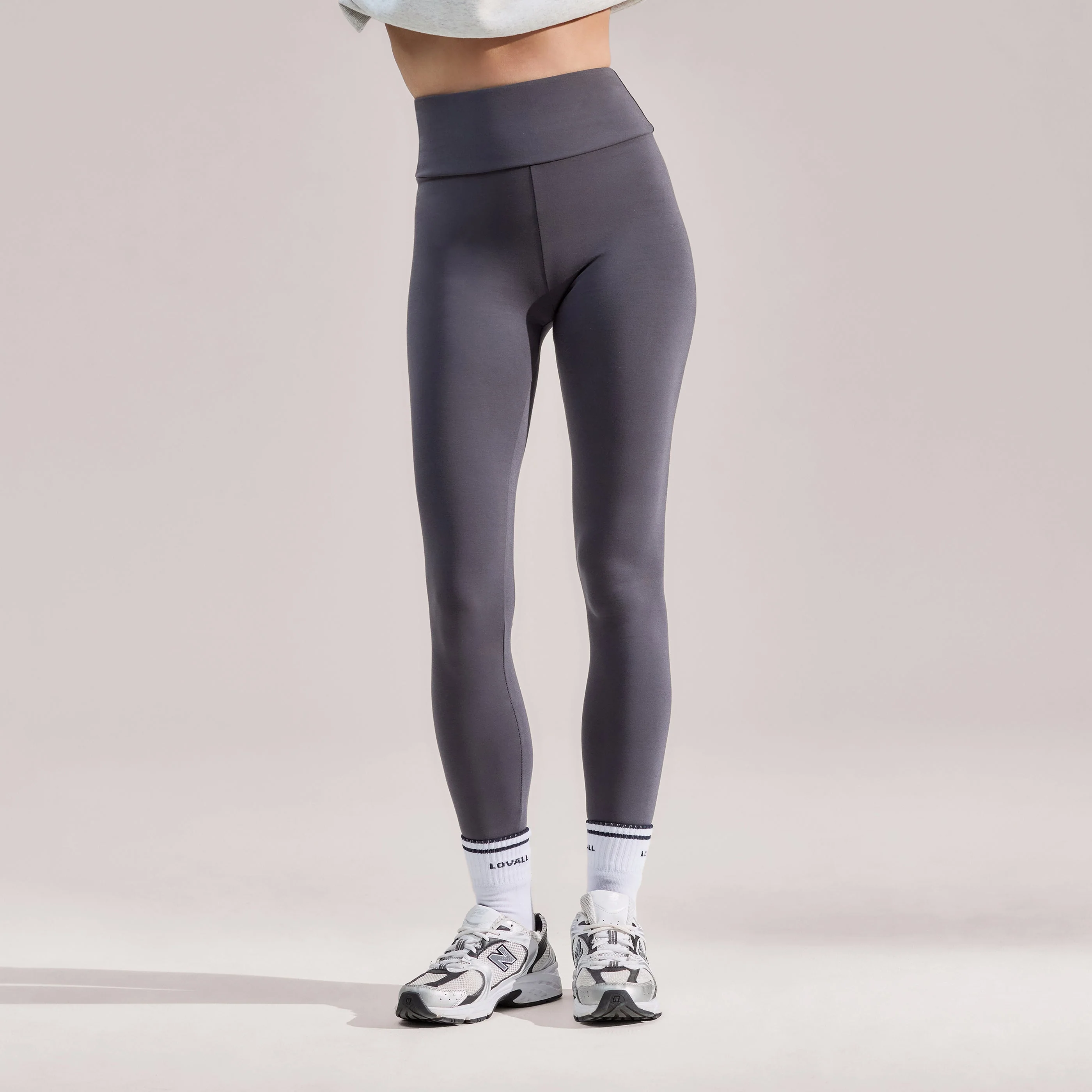 Everyday High Waisted Leggings - Odyssey Grey - Image 6