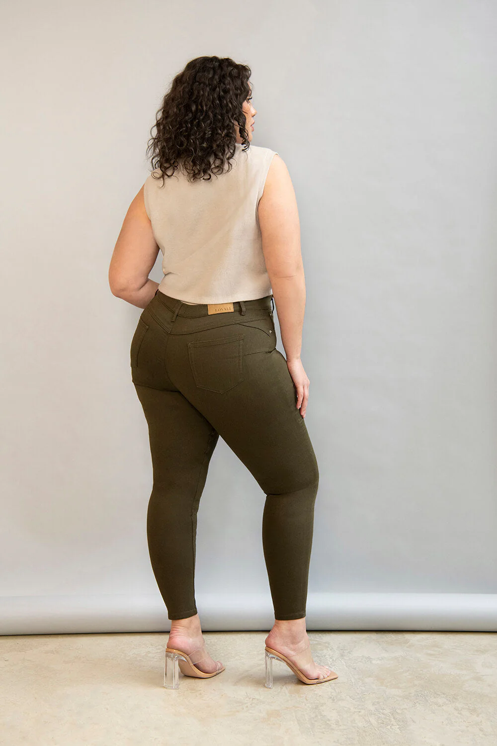 Ultimate Jeggings - Khaki Green - Image 4