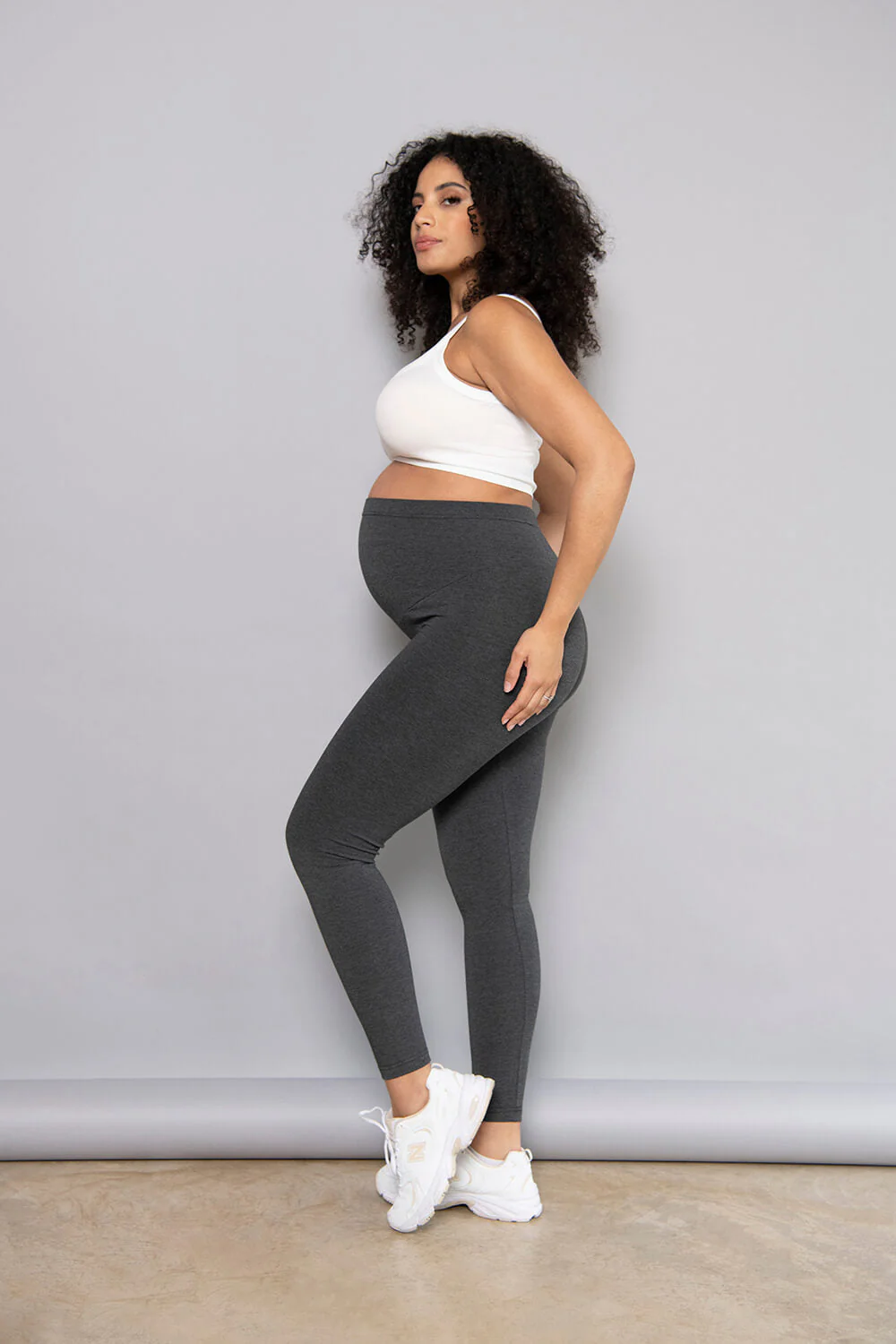 Maternity Everyday Leggings - Dark Grey - Image 4