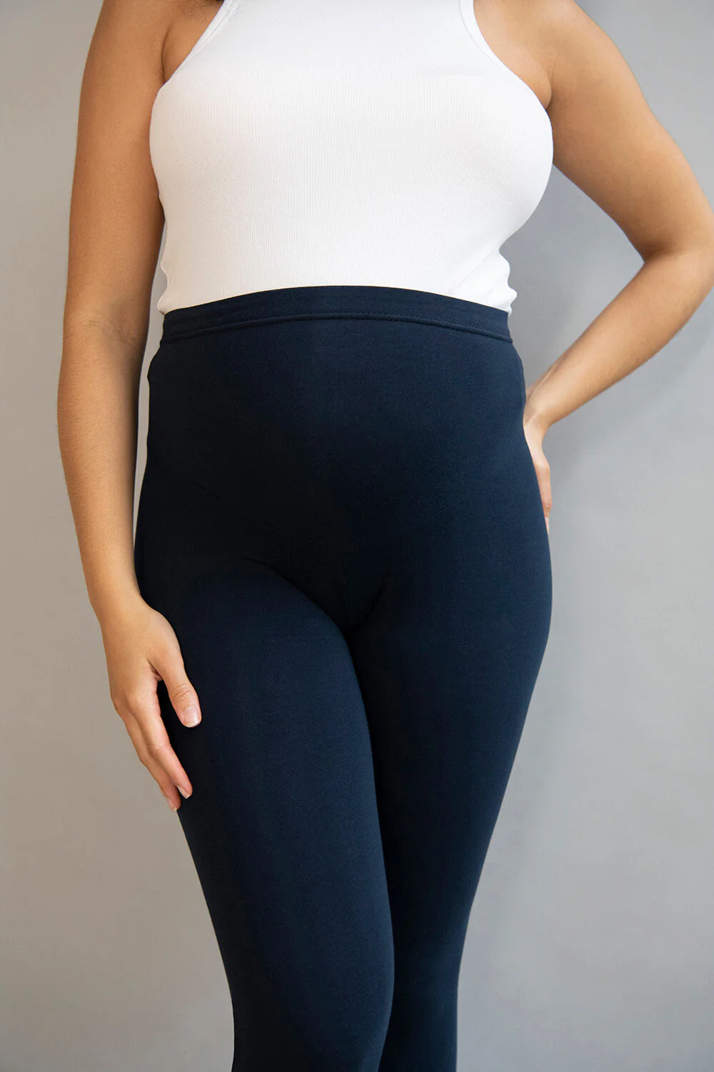 Maternity Everyday Leggings - Navy Blue - Image 4