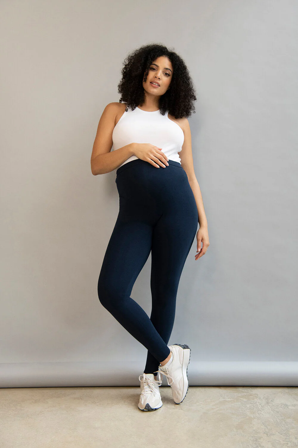 Maternity Everyday Leggings - Navy Blue - Image 6