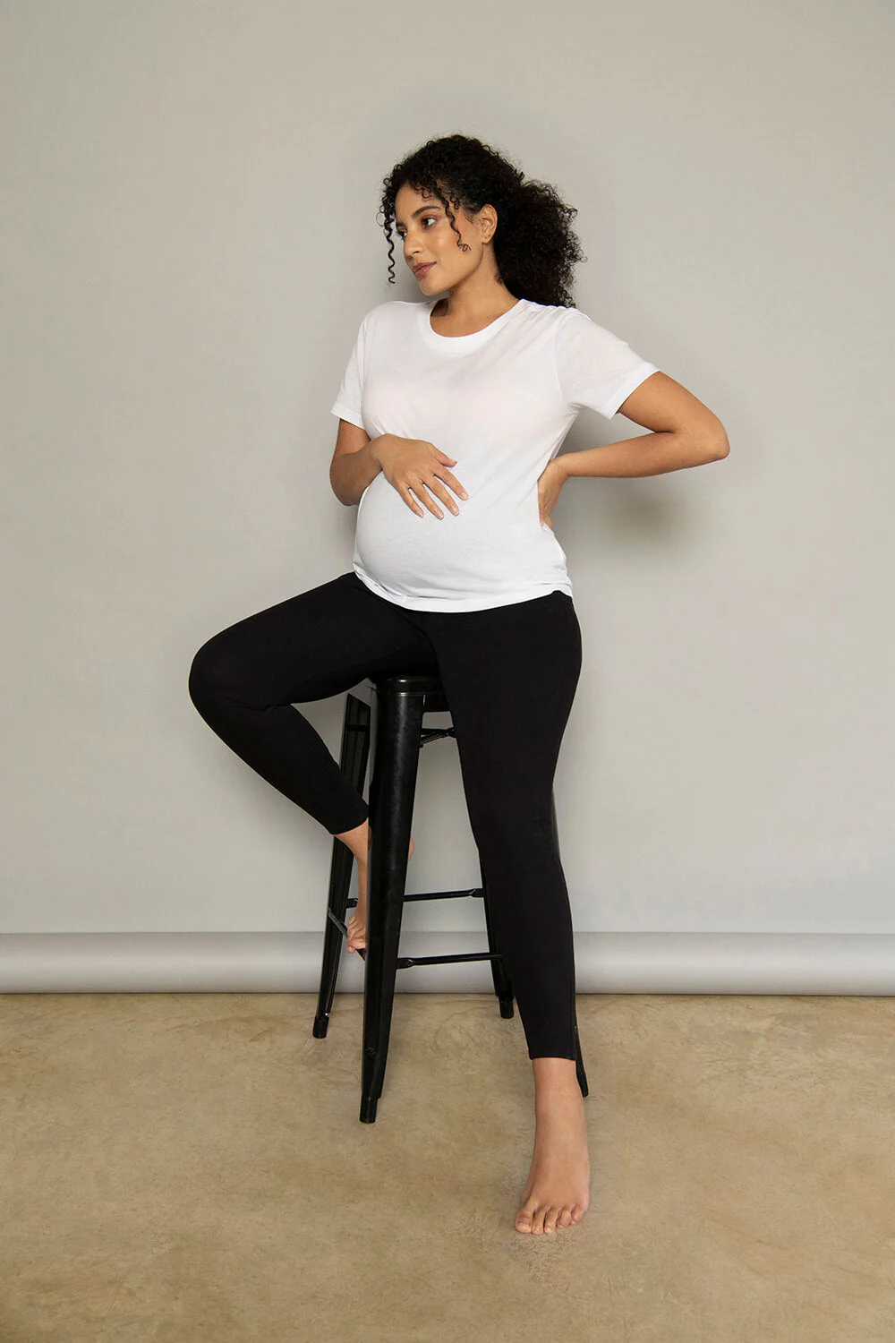 Maternity Jeggings - Black - Image 3