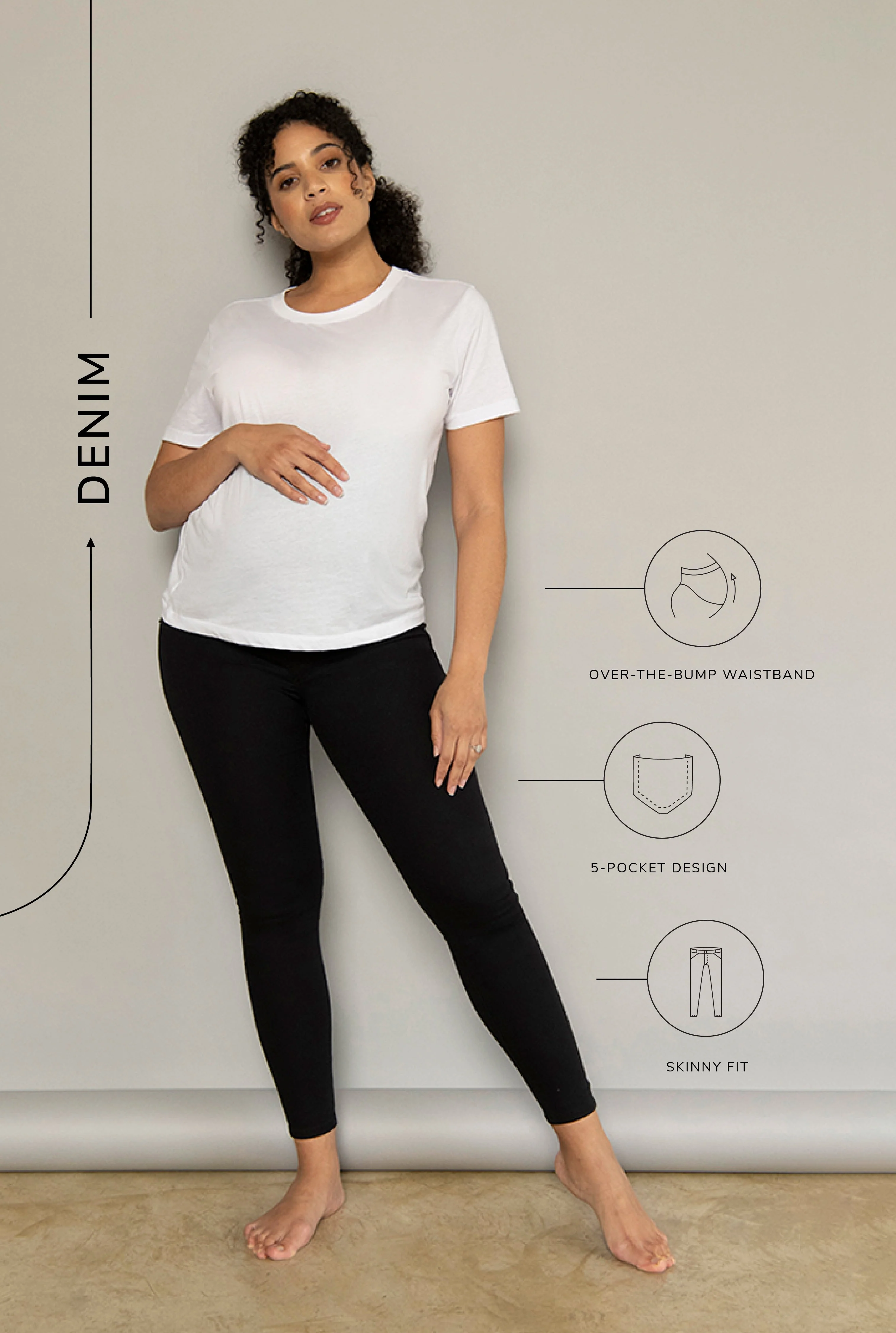 Maternity Jeggings - Black - Image 6