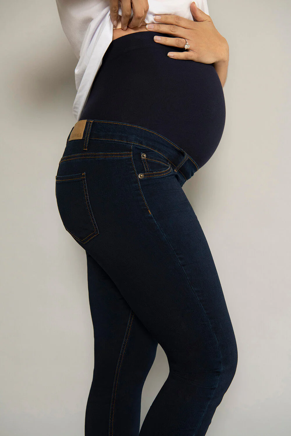 Maternity Jeggings - Dark Blue - Image 4