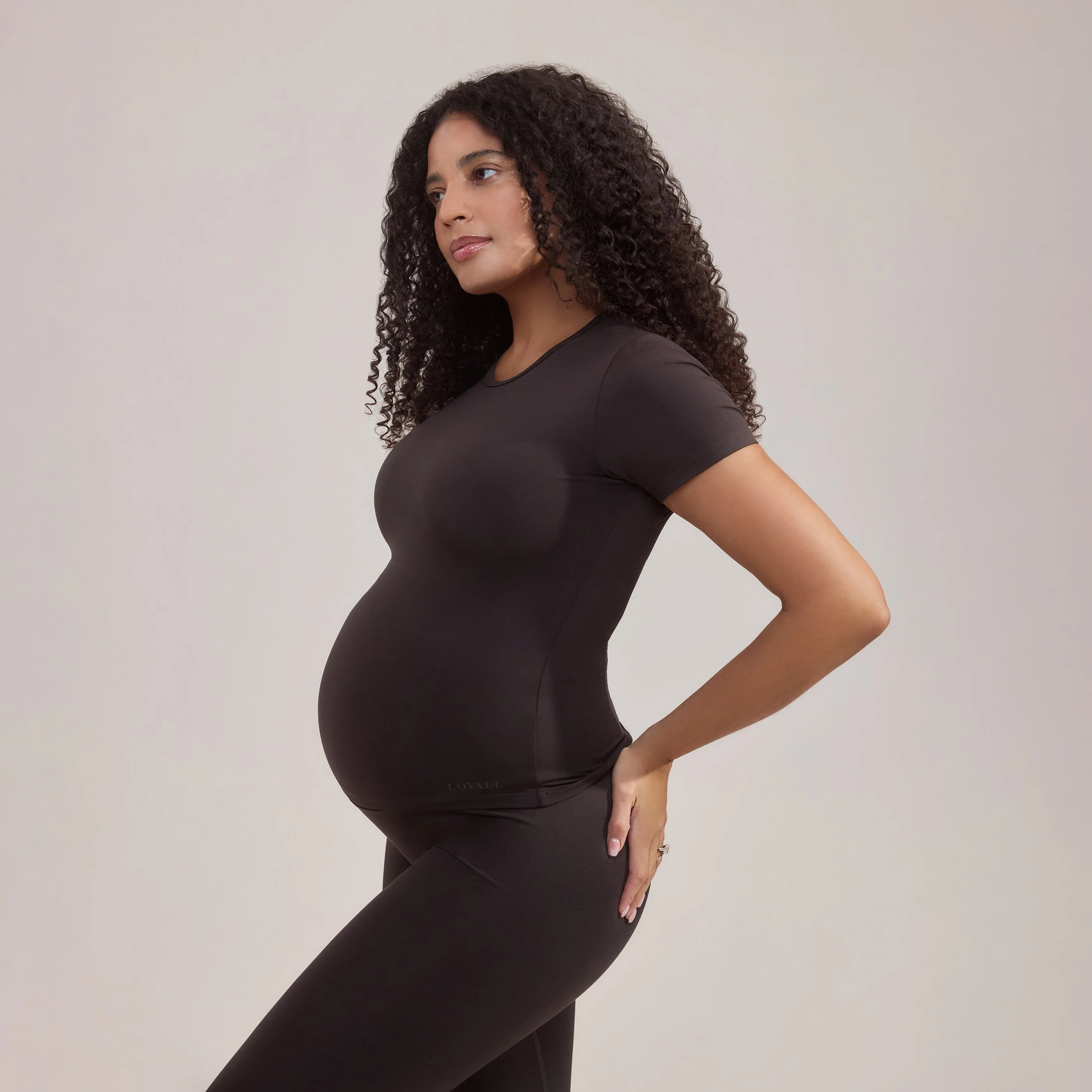 Maternity Ultimate Everyday Leggings - Black Coffee - Image 3