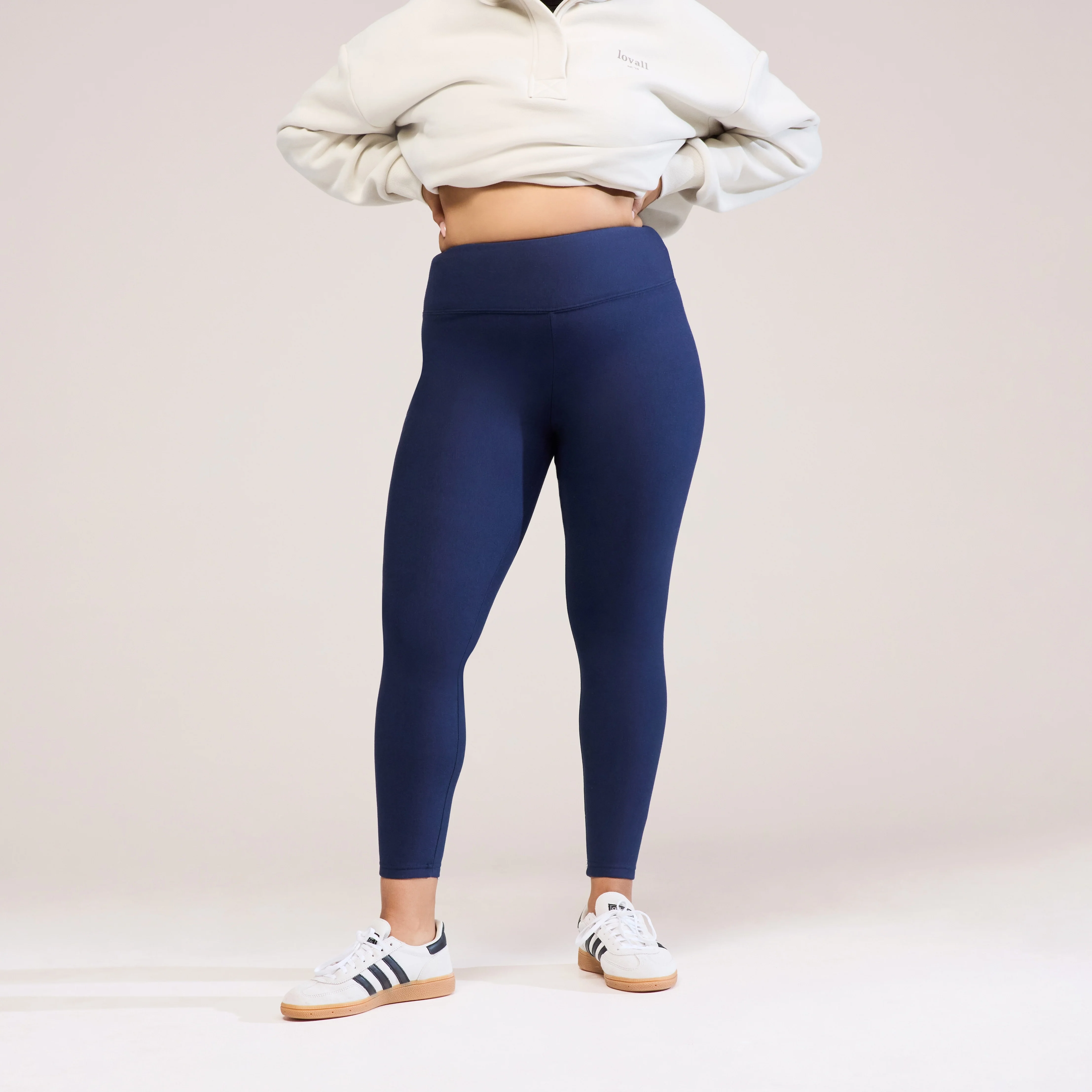 Winter Everyday High Waisted Leggings - Navy - Image 6