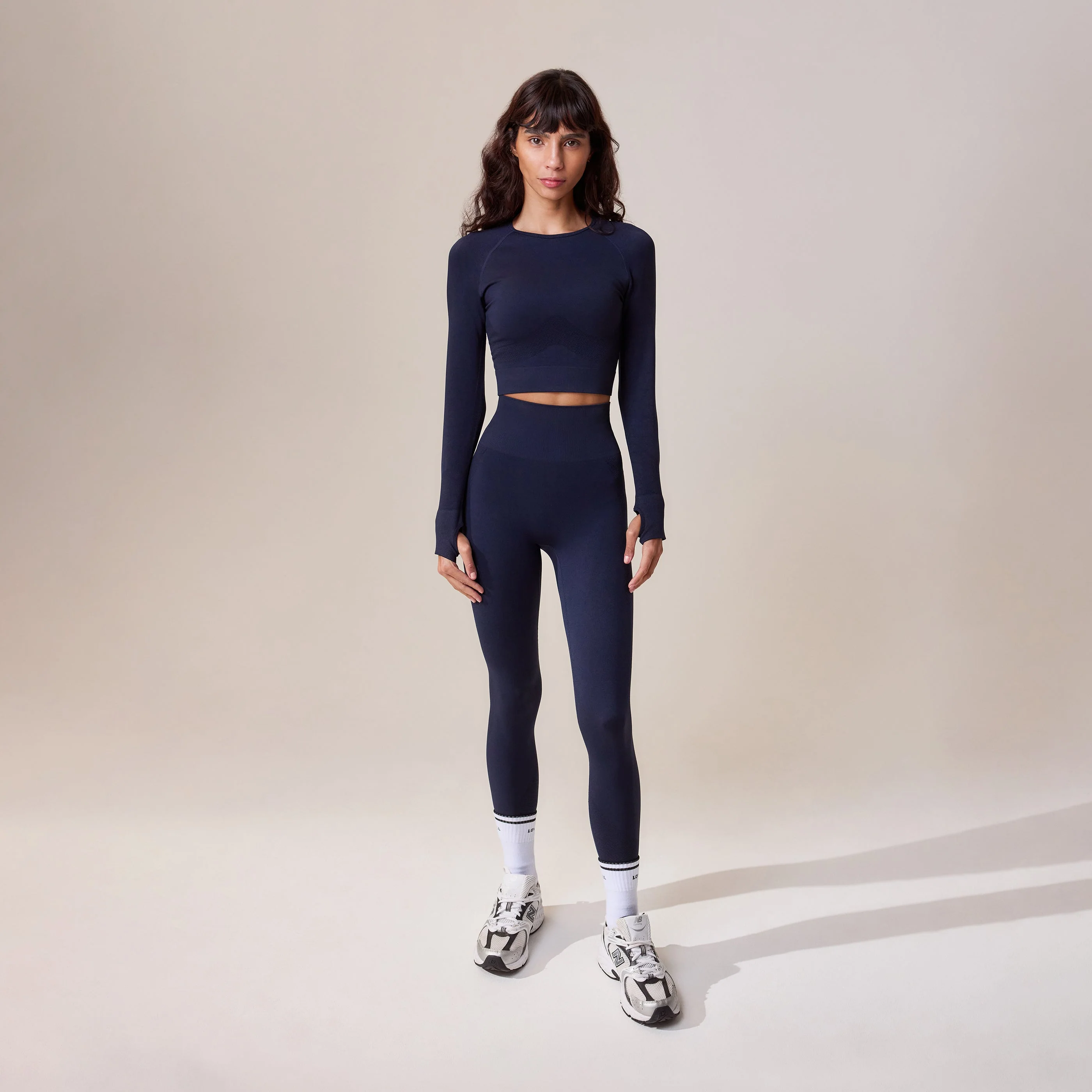 Sculpt Seamless Long Sleeve Top - Deep Navy - Image 6