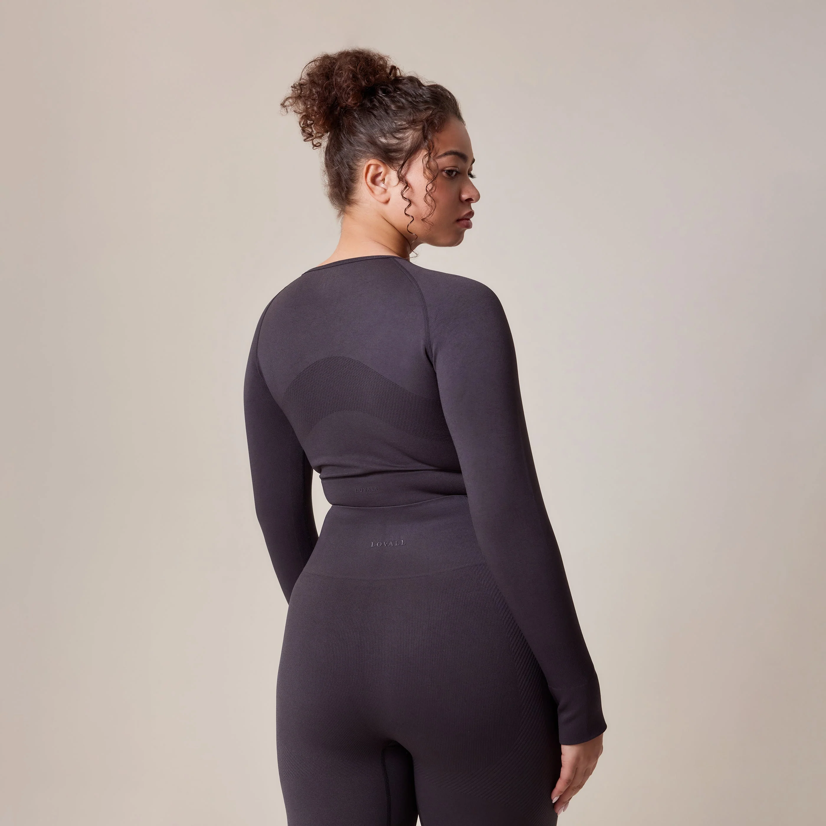 Sculpt Seamless Long Sleeve Top - Shadow - Image 3