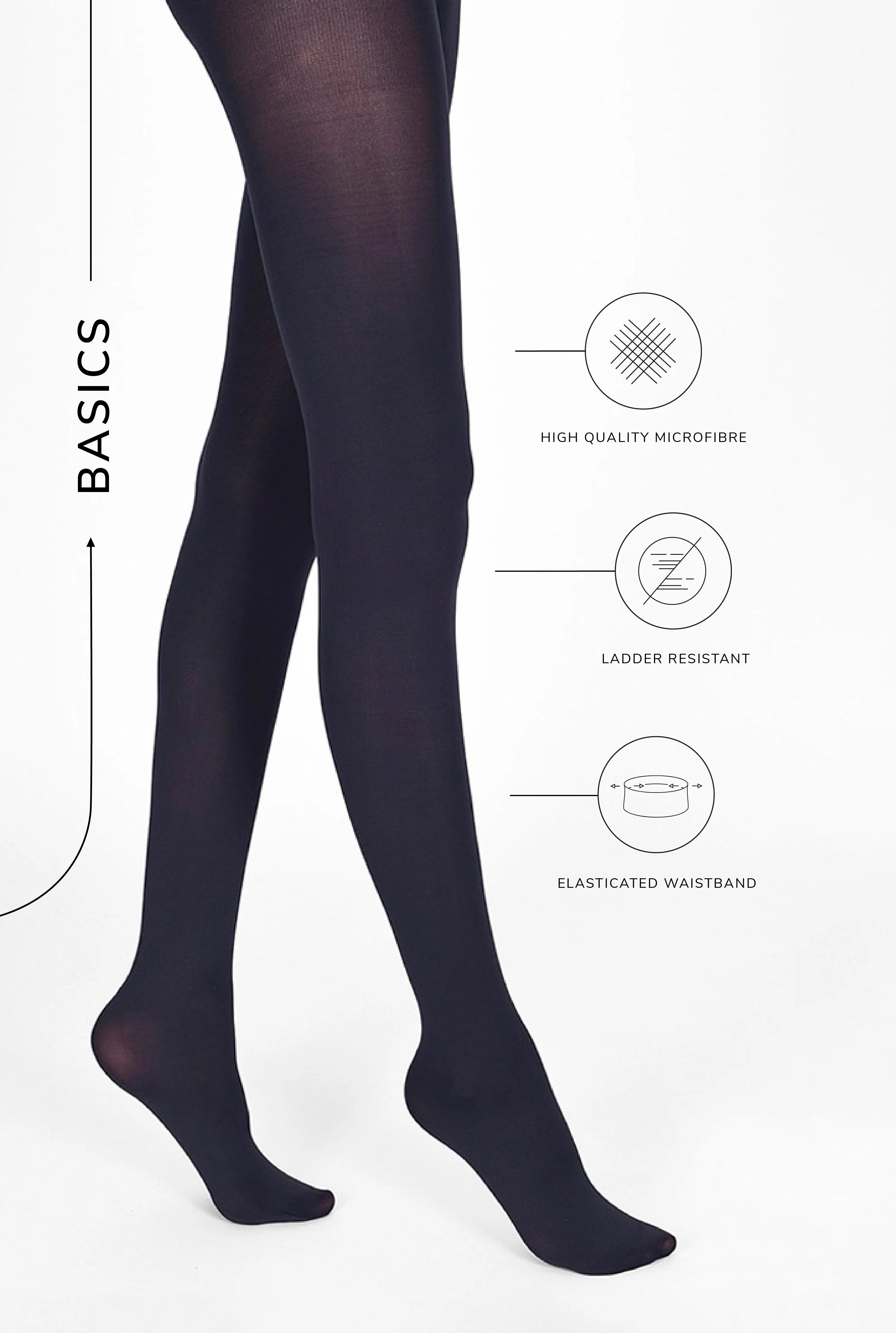 Tights - Deep Navy - Image 3