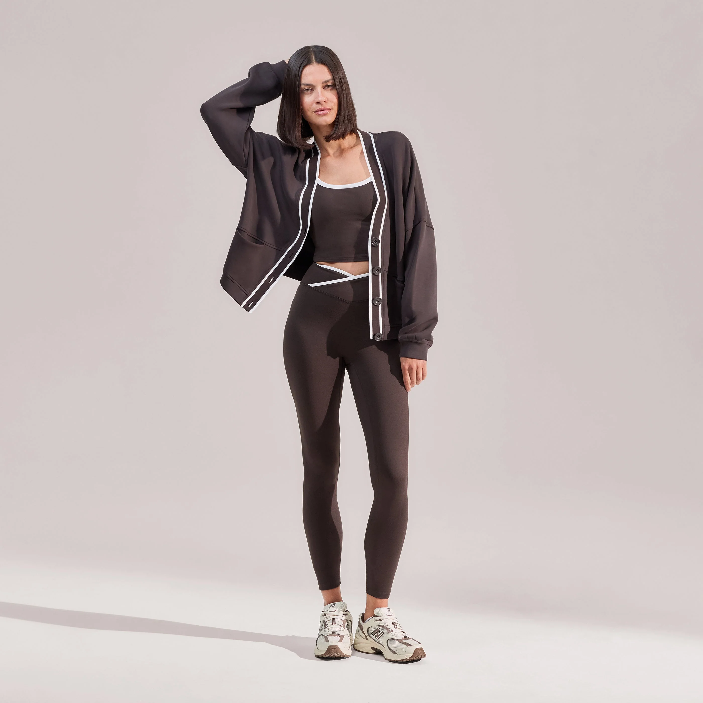 Ultimate Everyday Cardigan - Black Coffee - Image 5