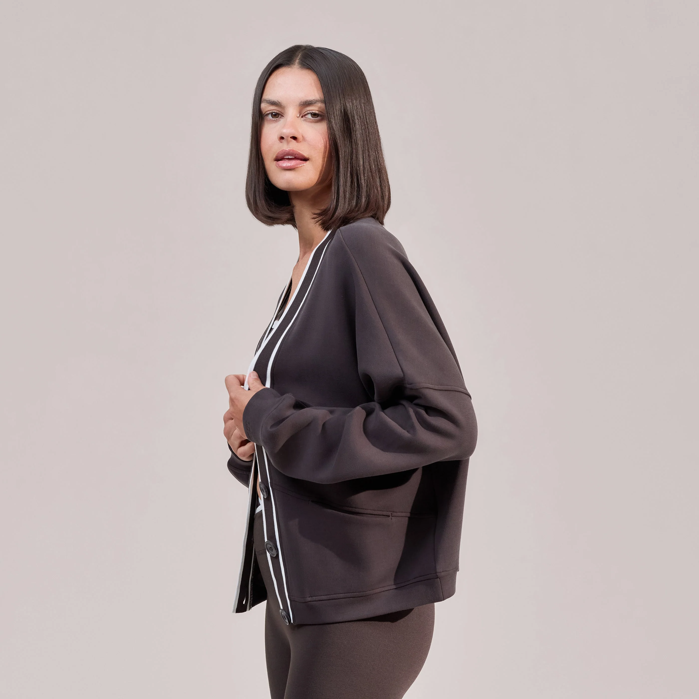 Ultimate Everyday Cardigan - Black Coffee - Image 6