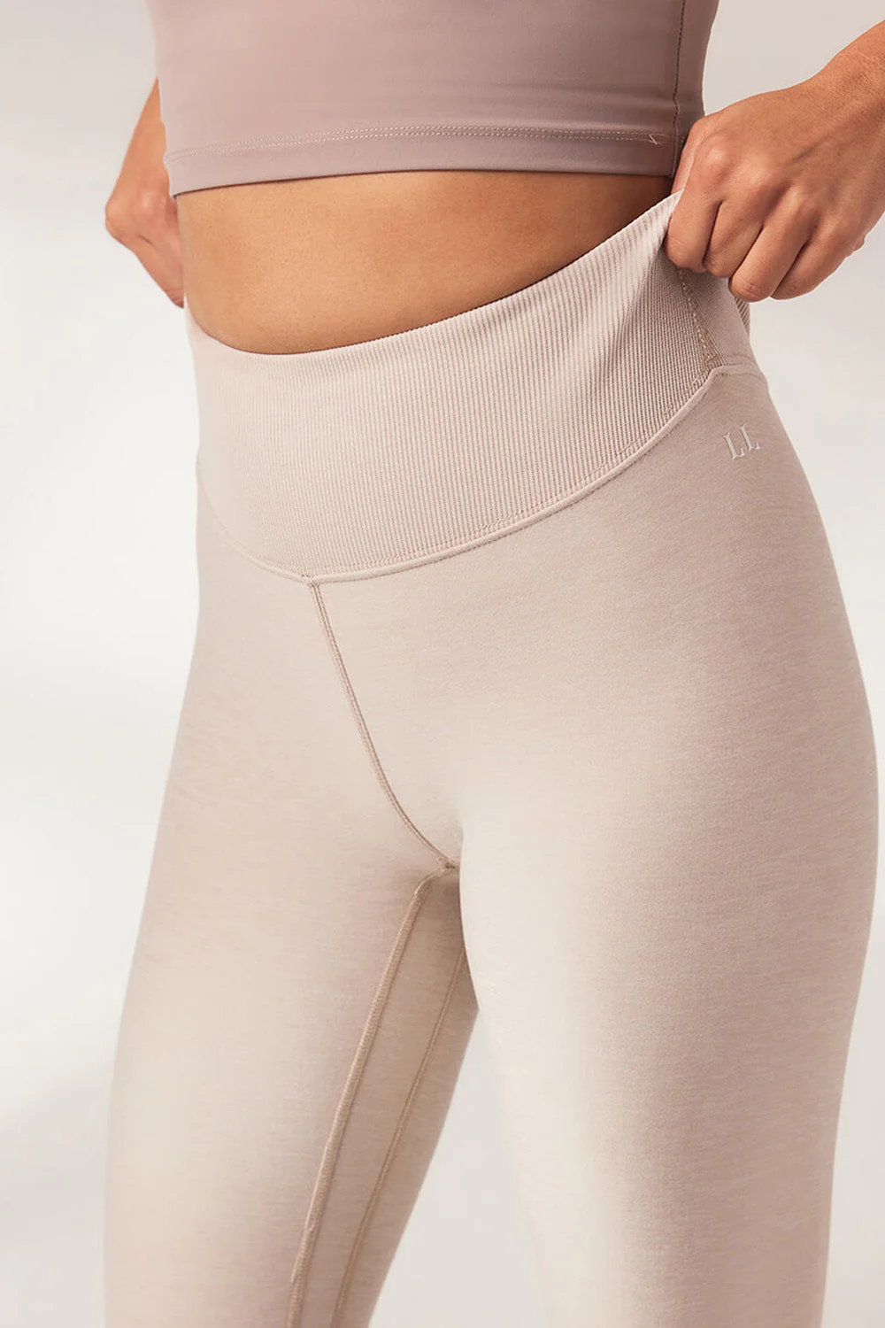 Ultimate Soft-Touch High Waisted Leggings - Vanilla Marl - Image 4