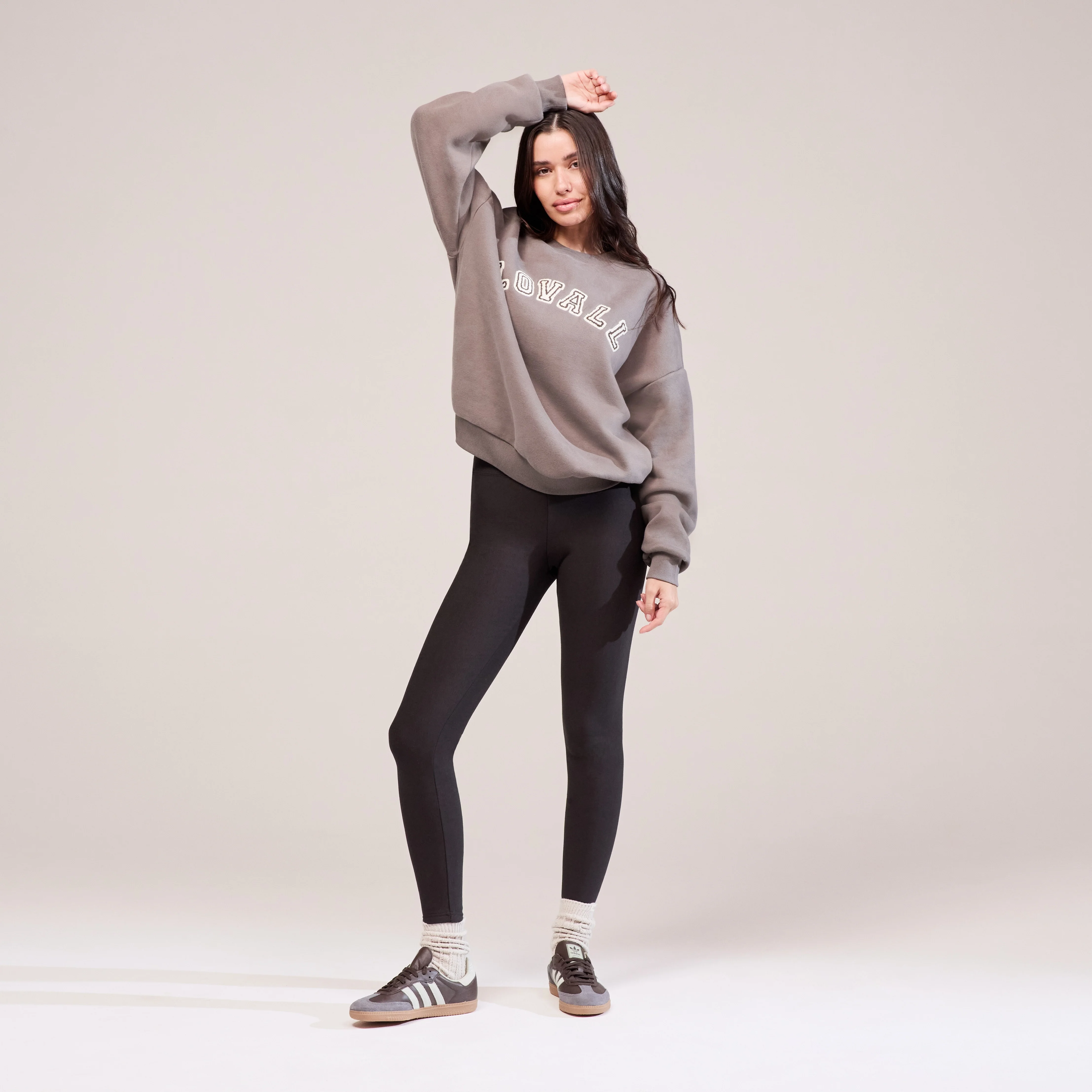 Winter Everyday High Waisted Leggings - Black Coffee - Image 6