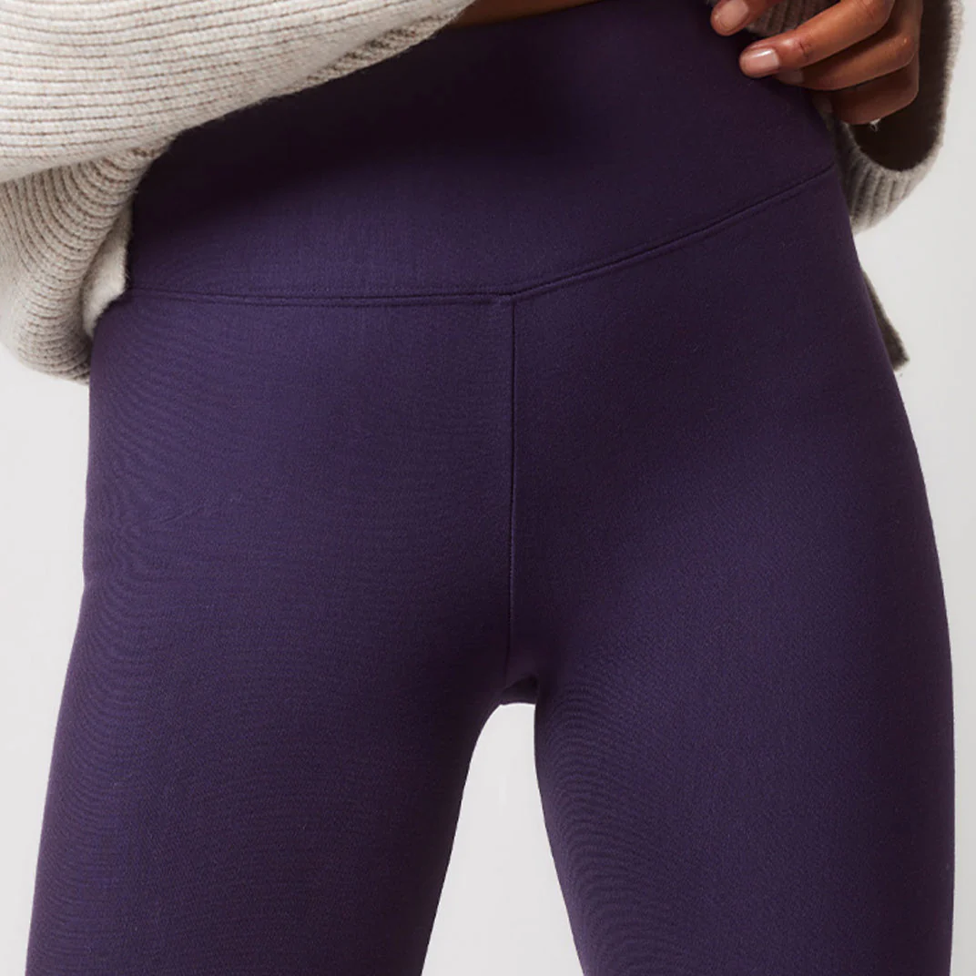 Winter Everyday High Waisted Leggings - Midnight Plum - Image 3
