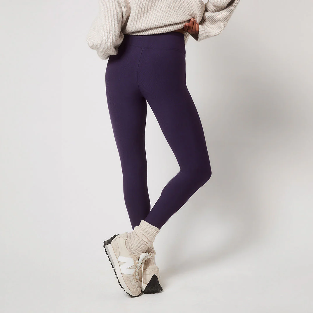 Winter Everyday High Waisted Leggings - Midnight Plum - Image 4
